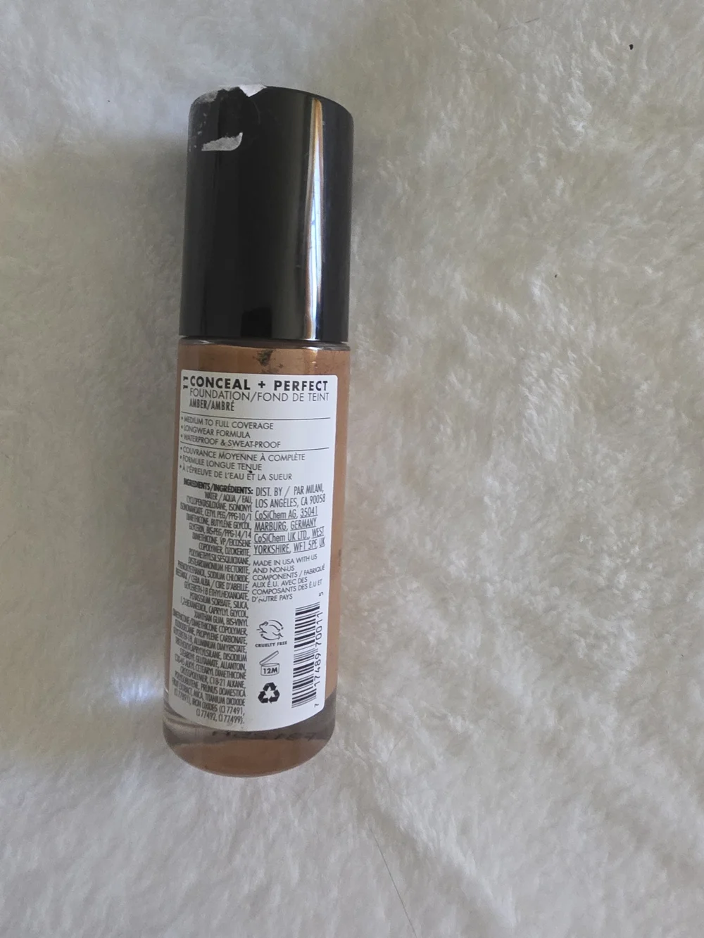 Milani Conceal + Perfect 2-in-1 Foundation + Concealer - 11 Amber